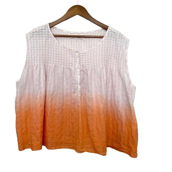 Free People We The Free Little Bit Of Something Ombre Top Hippie Size Medium - Picture 2 of 6